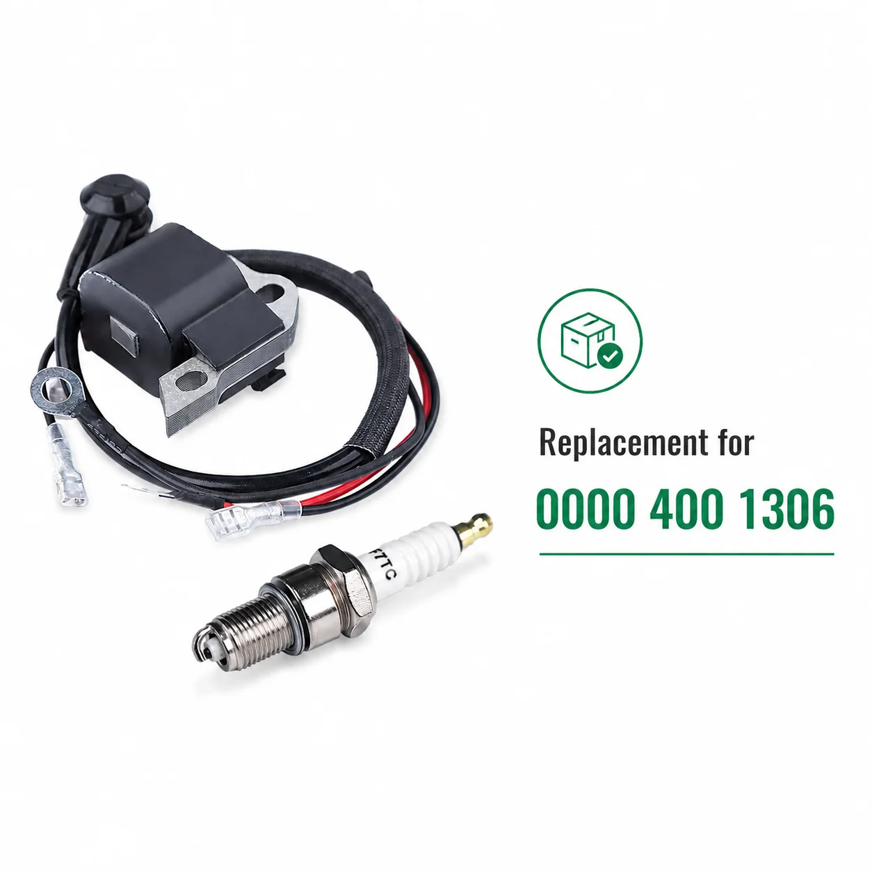 0000 400 1306 Ignition Coil Kit Spark Plug Splitter Replacement For Stihl 021 023 025 MS210 MS230 MS250 Chainsaw Tune-Up Parts