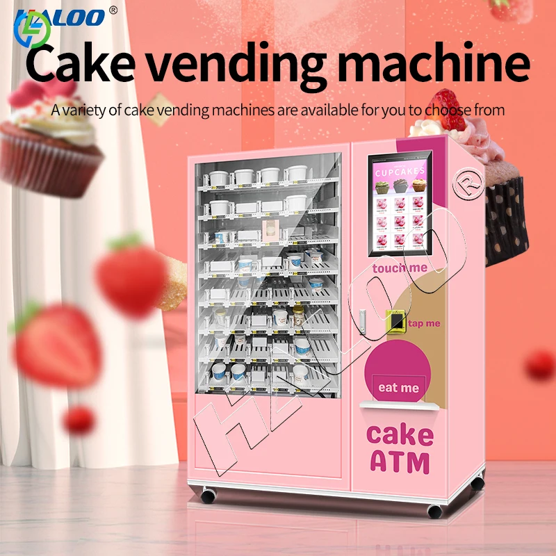 Customized Vending Machine Supplier Refrigerated Cake Vending Machine Cake Cupcake vending machine