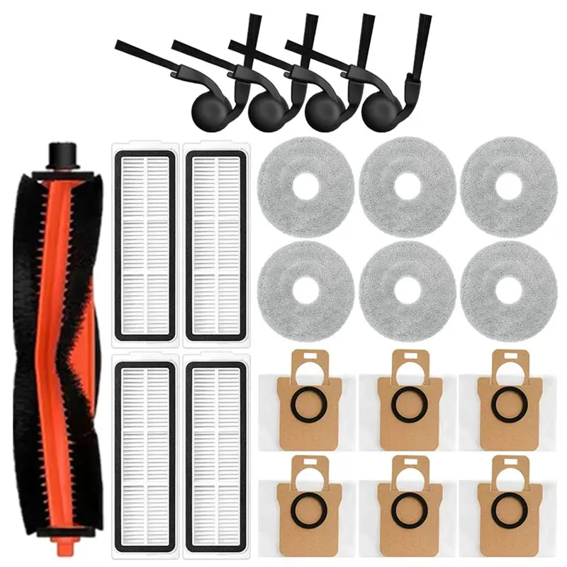 【EASTER DAY】Main Side Brush Mop HEPA Filter Dust Bag Robot Vacuum Cleaner Accessories Mop HEPA Filter Dust Bag For H50 PR