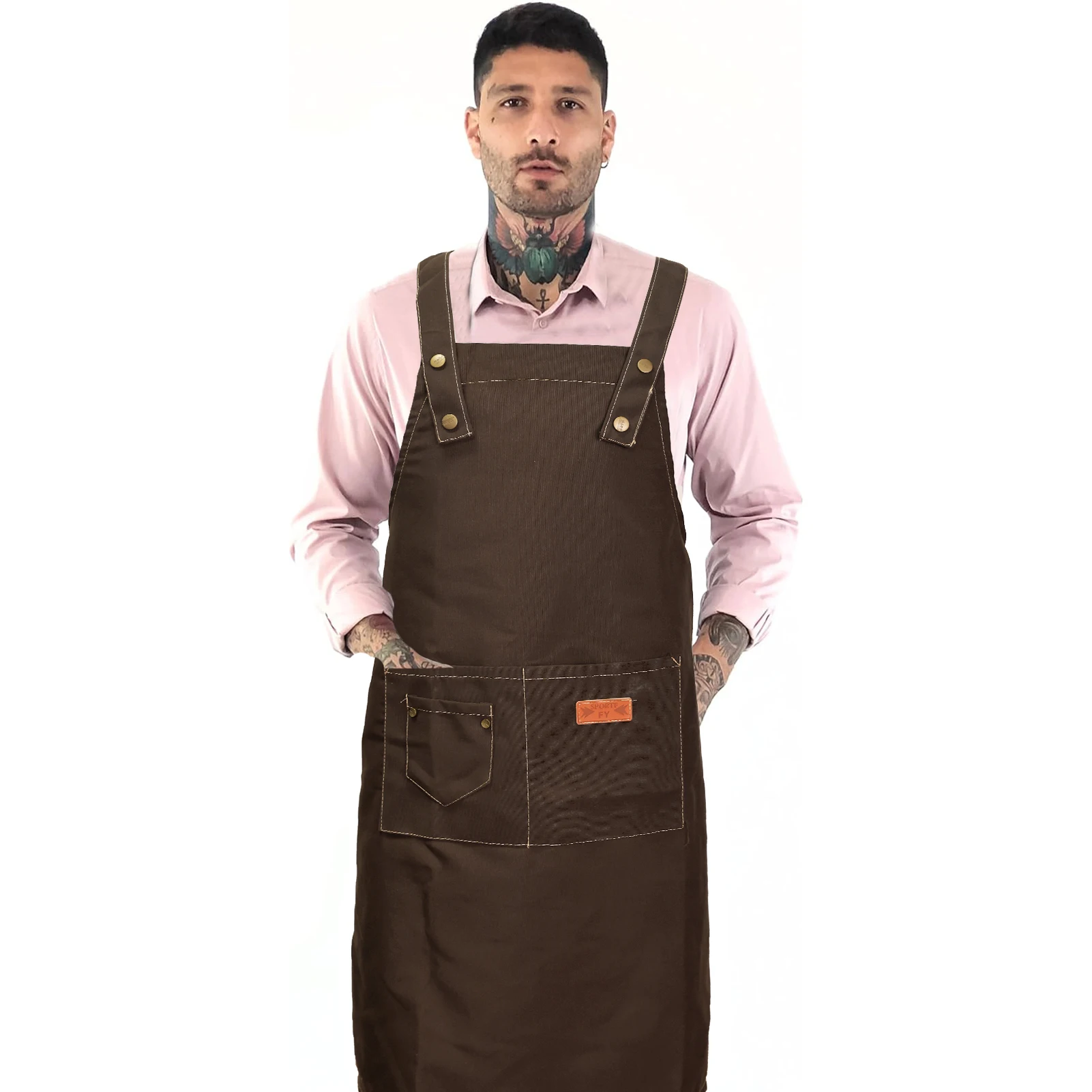 

Barber Hairdressing Apron Waterproof Coloring Haircut Clothes Unisex Household Adult Pocket Apron Pro Salon Kitchen Accessories