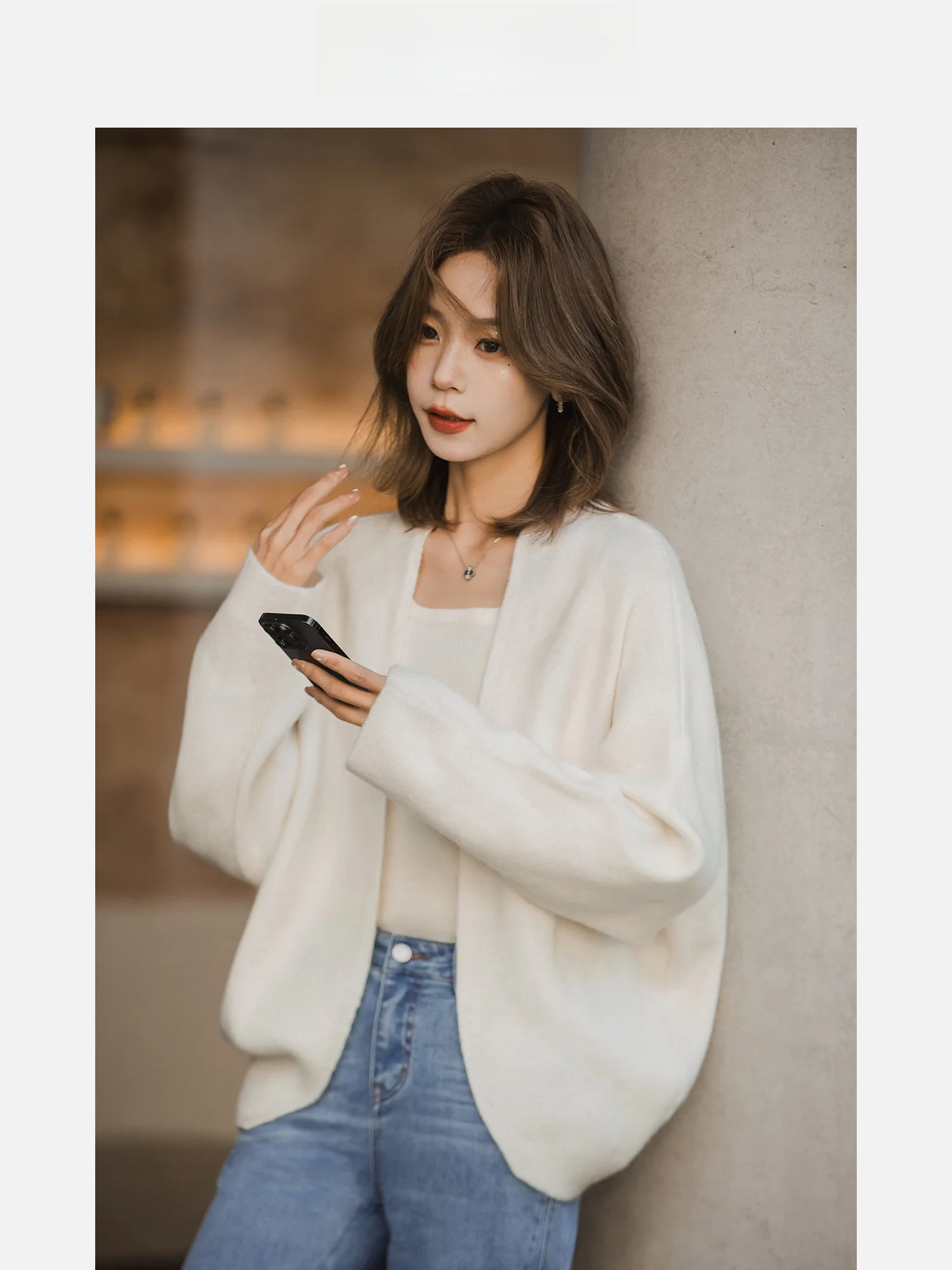 

Женское вязаное пальто-кардиган Commuter Sle Lazy, новая модная верхняя одежда весна-лето, топ Small Valley Ain Dr Weaving