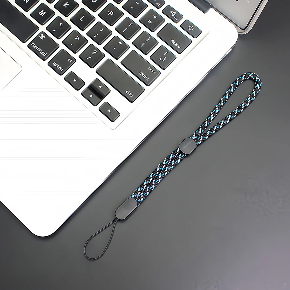 5 Stück 12-45cm Handyhüllenband USB-Schlüsselband Kurzes Lanyard Verstellbare Handschlaufen Anti-Verlust-Handgelenksband für Schlüsselanhänger, Handy, Kamera – Detail 11