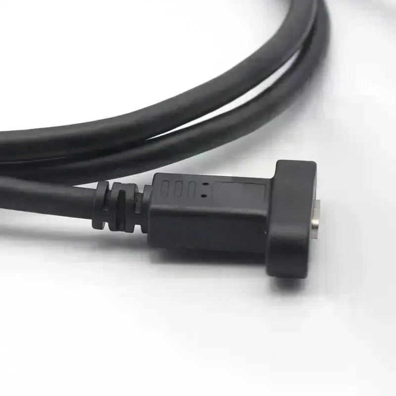 USB3.1 Type C Panel Mount Male To Female Cable Lock Connector Cable USB-C Extension Line For Female Type C Extension Cable