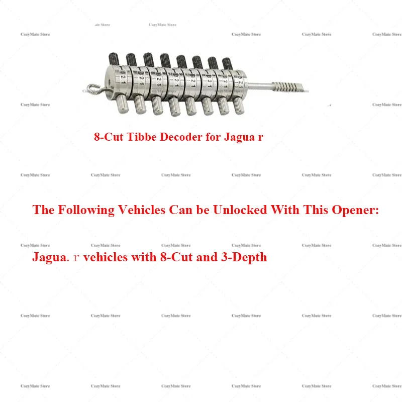 Lishi Decoder Tibbe Vehicle Keys for For.d For Jagua.r Cars Reader Automotive Mondeo/Courier/ Focus Rekey Locksmith Tools Set