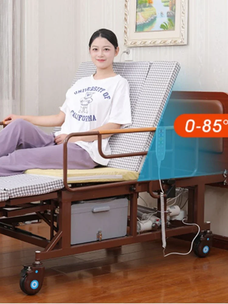 Household Multi-Functional Paralysis Patient Bed Electric Care Bed Turn-over Hospital Bed