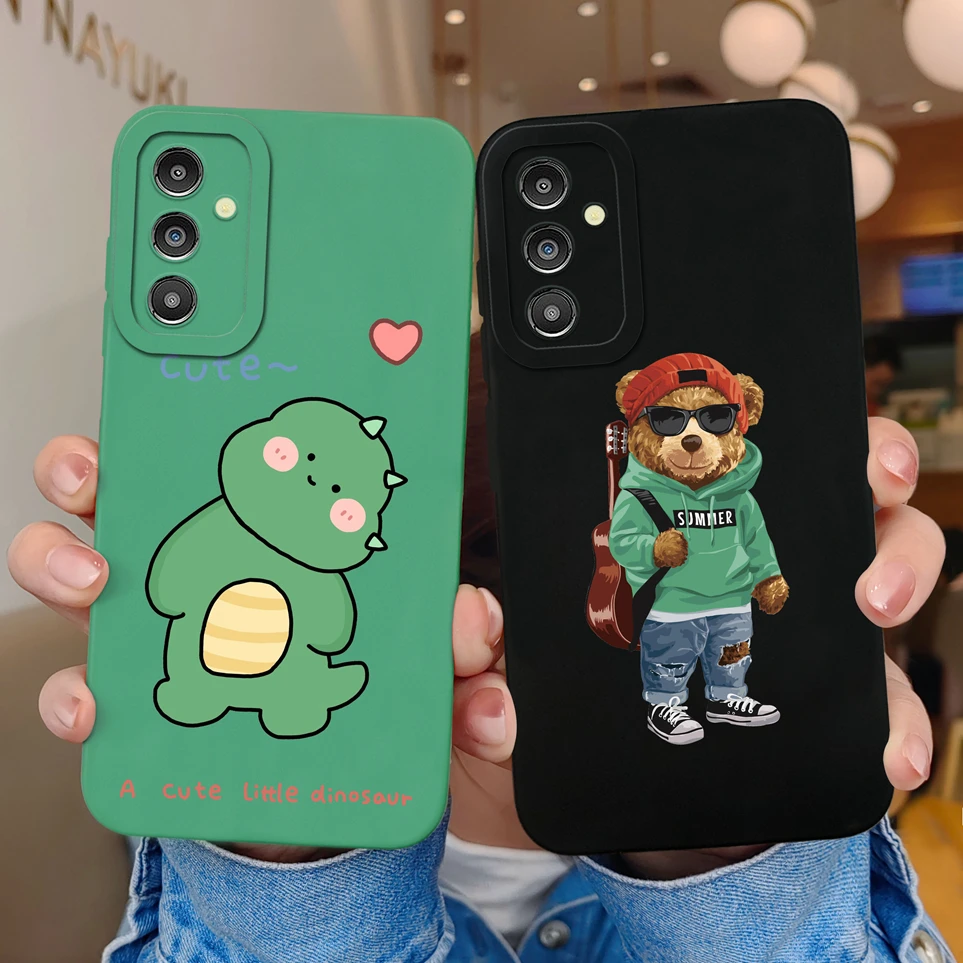Fashion Case For Samsung Galaxy A14 A13 Sweet Girl Back Cover Camera Protection Coque For A 14 A13 Funda Phone Bags Bumper Shell image 2