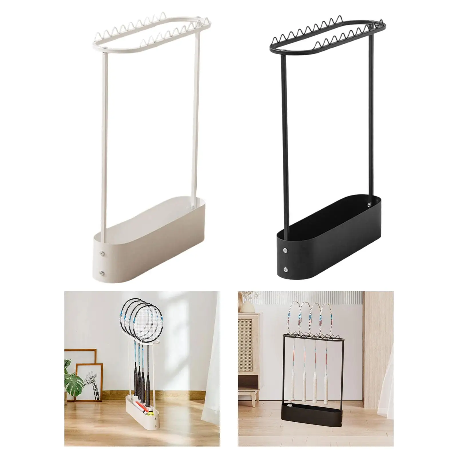 

Стеллаж для хранения ракеток для бадминтона, сверхмощный держатель для теннисных ракеток большой емкости