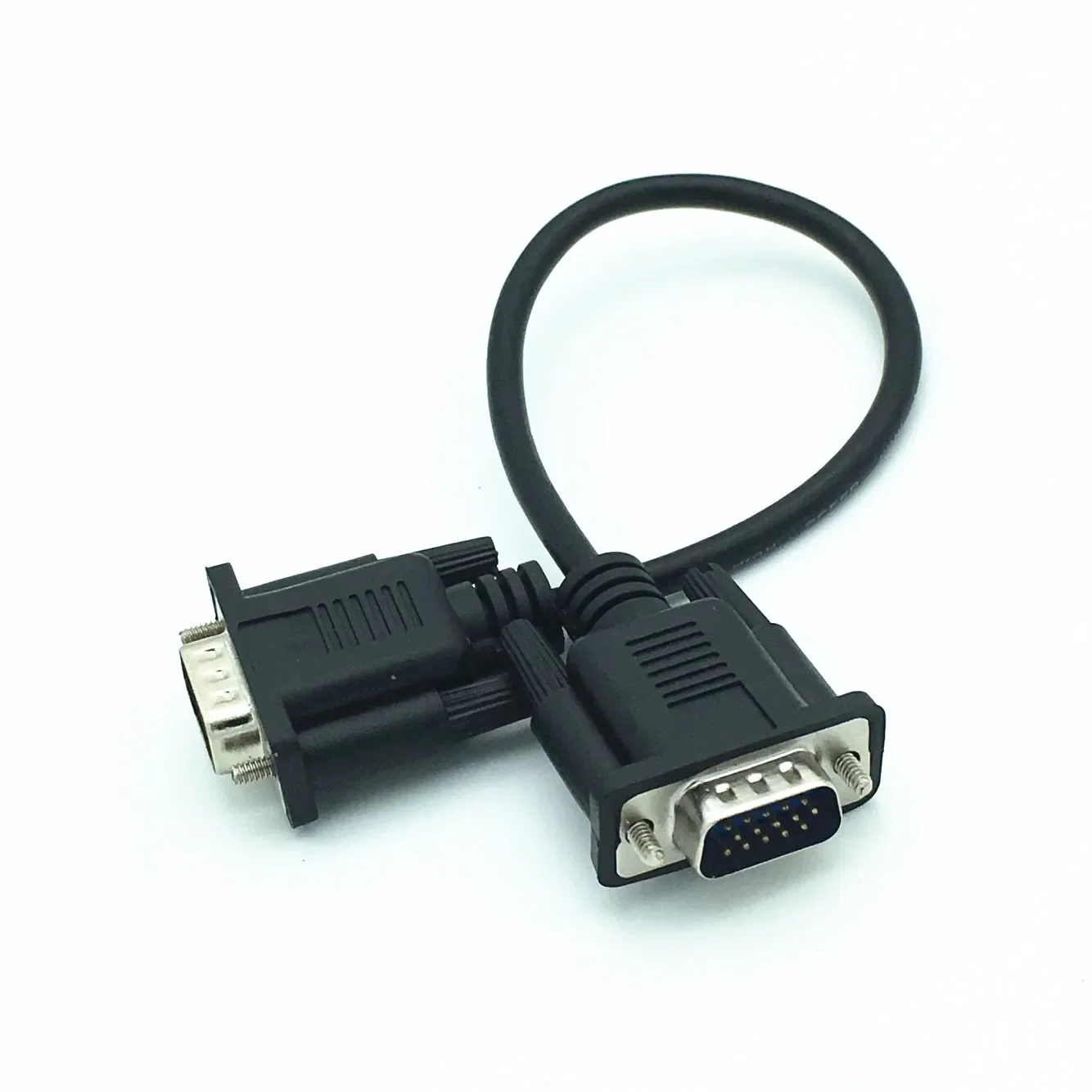 30cm VGA Short Cable HD Full 15 Pin Male to Female Male RGB Cables Cord Wire Line Copper Core for PC Computer Monitor Projector