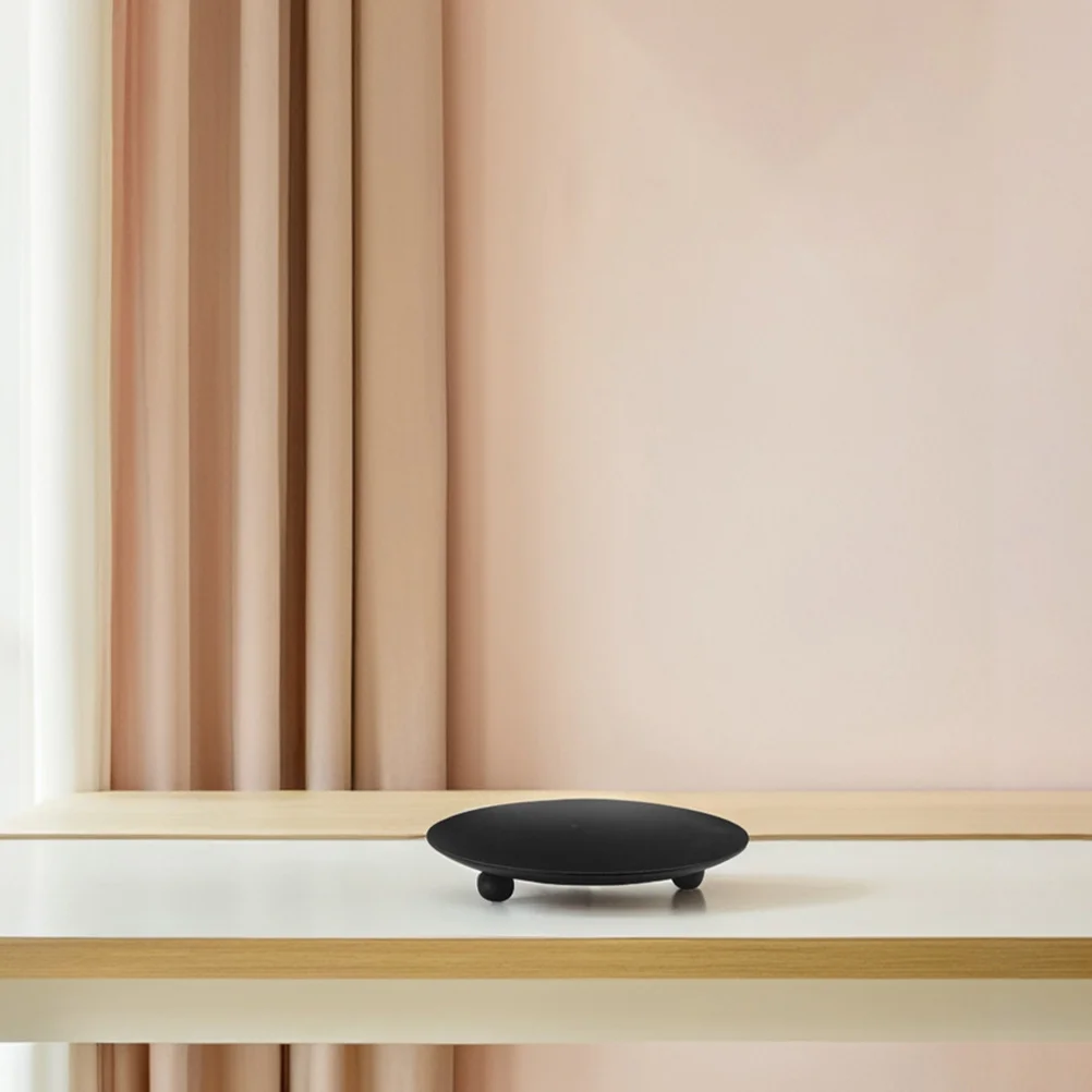 

6Pcs Iron Art Holders Black Vintage Metal Pillar Stands for Table Decor Wedding Home Holiday Decoration