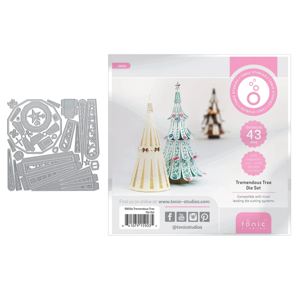 

2025 New Christmas Tremendous Tree Die Set Metal Cutting Dies DIY Scrapbooking Holiday Gift Make Greeting Card Paper Craft Molds