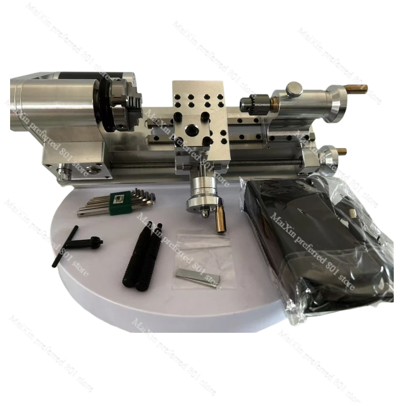 

DIY Mini Benchtop Lathe - Precision Desktop Lathe for Metal Wood Model Making Craft Tool