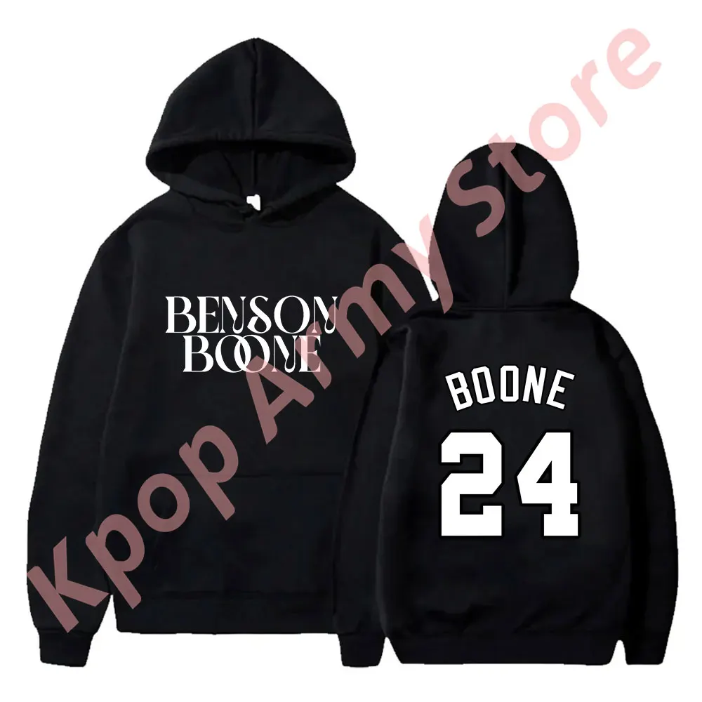 Benson Boone 24 Hoodies ดอกไม้ไฟและ Rollerblades ทัวร์โลโก้ Merch Hooded คอสเพลย์ผู้หญิงผู้ชายเสื้อแฟชั่น