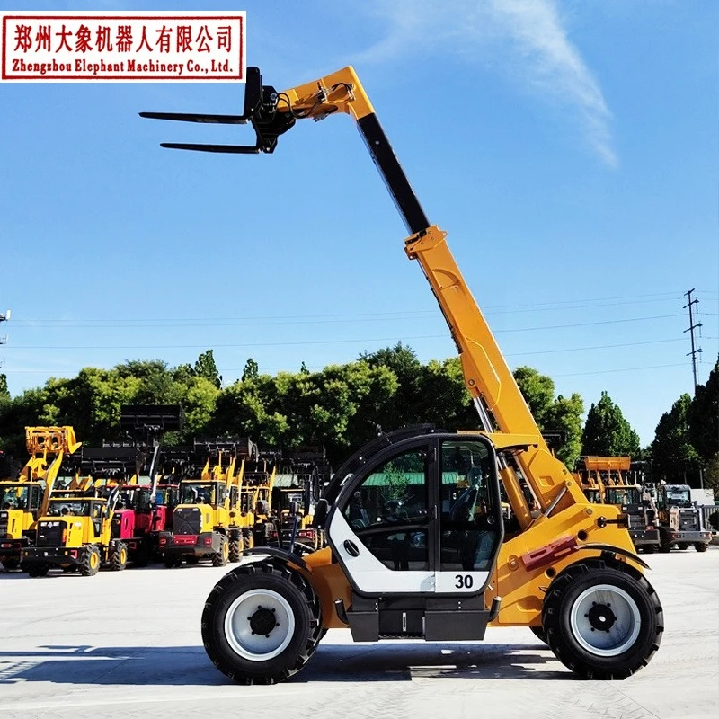 Customized CE Telehandler Telescopic Loader Diesel 3 Ton 3.5 Ton Telescopic Articulated Telehandler With Rotating Ca