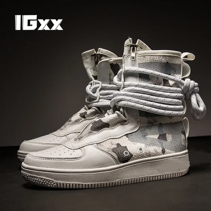 Men  Air New Shoes Back To The Future Boots High-top Shoes Sneakers Chelsea Boots  High Top Loafers Boots Vulcanize Shoes