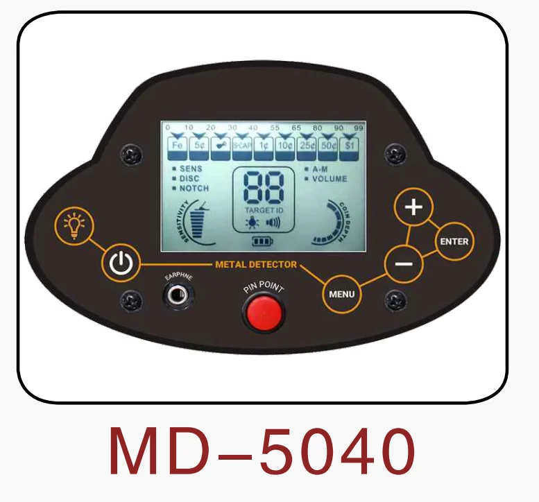 MD-5040 Popular High Sensitivity Metal Detector For Deep Underground Treasure And Precious Metals Search