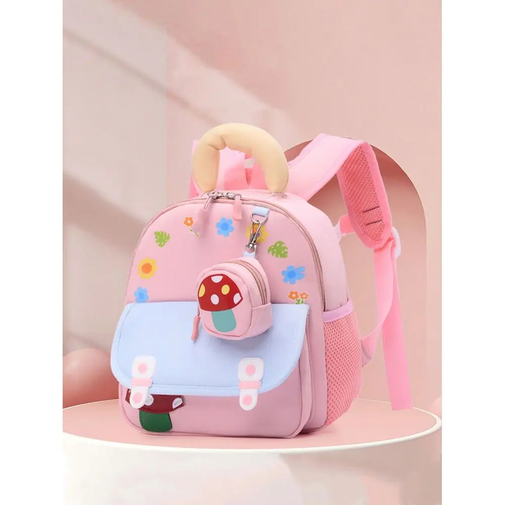 Backpack With Mushroom Pattern, Suitable For Both Men And Women, Lightweight And Minimalist, Ideal For School Or Travel