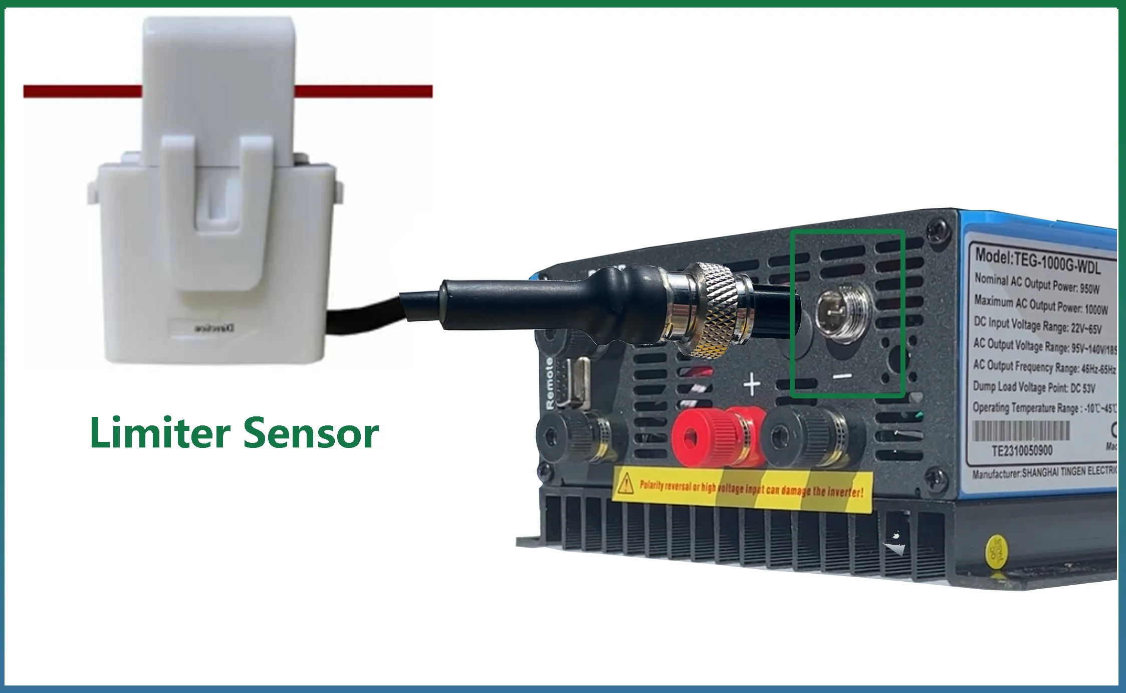 WiFi Plug Limiter Sensor For SUN WAL 1000W 2000W MPPT Wind Grid Tie Inverter And SUN Series Solar Inverter Limit Clamp