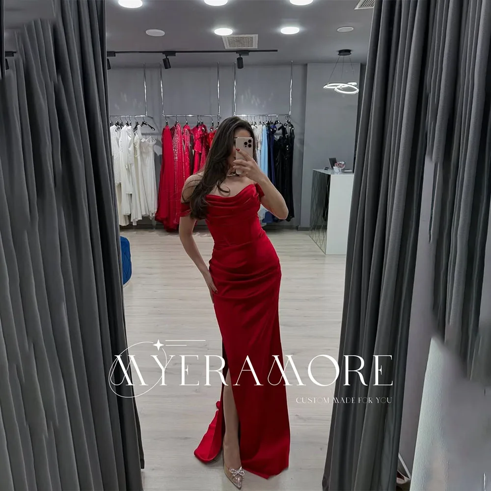 

Chic Sweetheart Neck Evening Dresses for Women Sleeveless Mermaid Prom Party Gowns Side Slit Elegant فساتين سهرة Custo