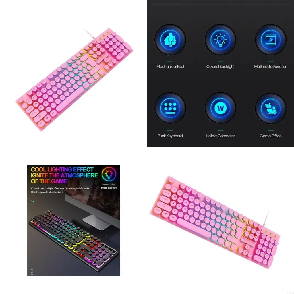 

Полноразмерные компьютерные клавиатуры CORA с плавающей подсветкой и RGB-подсветкой, обеспечивающие механический тактильный и