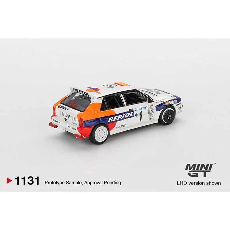 PreSale MINIGT 1131 1:64 Lancia Delta HF Integrale Evoluzione #1 1993 Rallye Monte Carlo Diecast Car Model Collection Toys