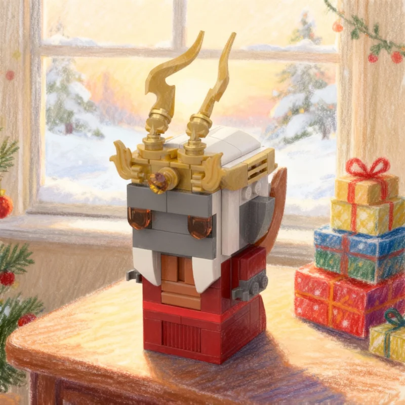 258pcs MOC Jorundel The Mad King Dice Throne Brickheadz Model Building Blocks Architecture Christmas Gifts Toy Brick Kids