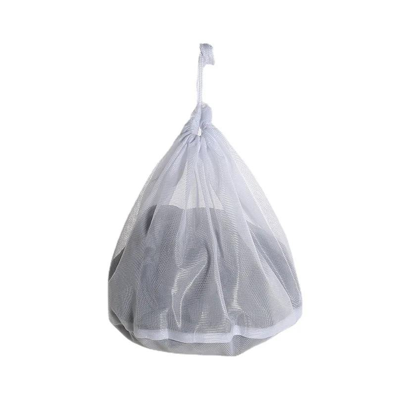 Nylon Mesh Laundry Bag - Adjustable Shoulder Strap, Drawstring Closure, Perfect for Dorms & Apartments