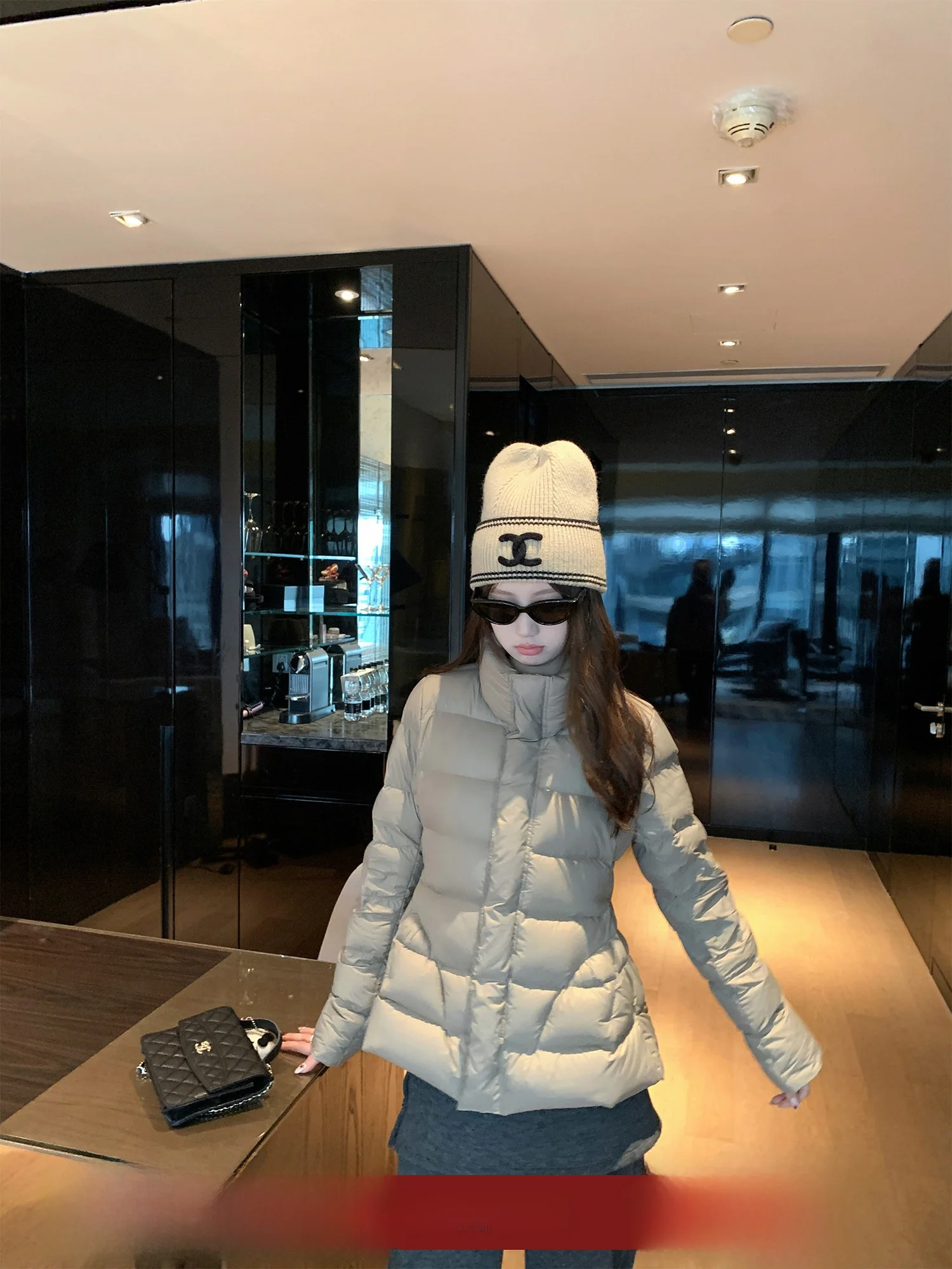 

Zhenfan Manhaotan New National Stand Women's down Jaet Waist-Cinching Stand Collar Winter Warm Faionable Coat