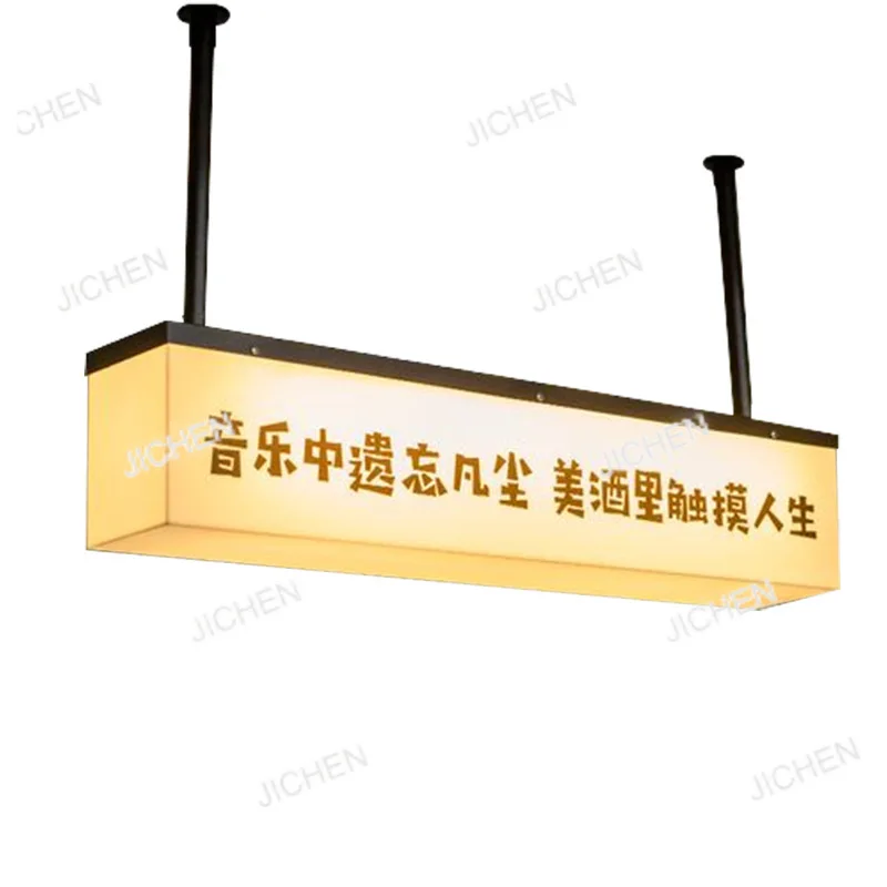 

Двусторонний квадратный интернет-знаменитый светящийся креативный рекламный щит, дверной знак для бара, кафе