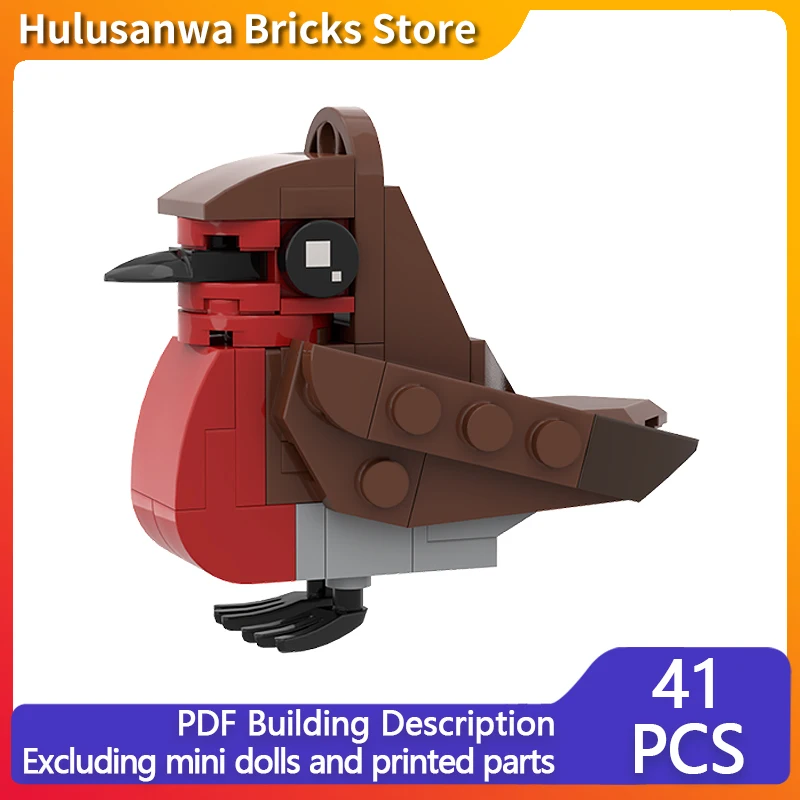 

Creators Animal Series Model MOC Building Block Christmas Robin Bird Modular Technology Gift Holiday Assemble Children Toy Suit