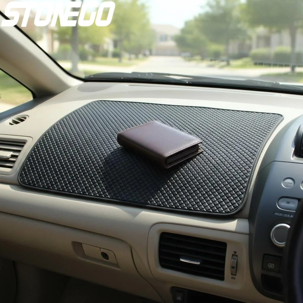 Car Dashboard Silicone Non Slip Mat Holder for Phone and Keys Anti Slip Vehicle Interior Accessories Storage Solution Organizer