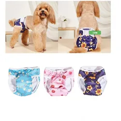 Cartoon Print Dog Diaper Physiological Pant Thin Comfortable Sanitary Puppy Shorts Underwear Dog Panties