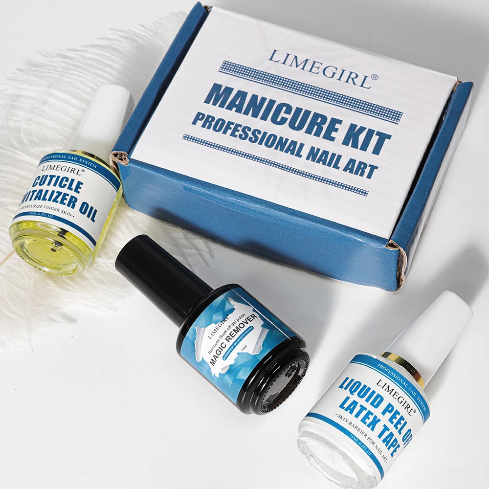LIMEGIRL 15 مللي العناية إصلاح طلاء الأظافر المستخدمة لتقوية إصلاح الأظافر إهاب السائل تقشير الغراء وإزالة طلاء الأظافر الرعاية
