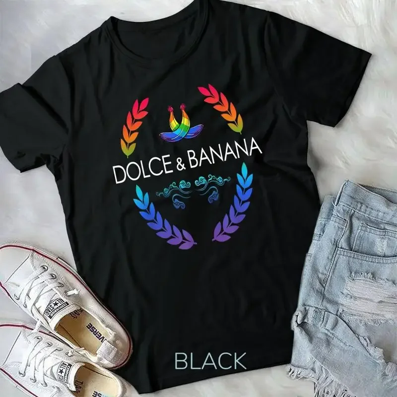 Dolce And LGBTQ Banana Funny Pride Graphic Cute Rainbow T Shirt Unisex T shirt