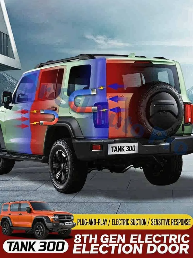 For GWM TANK 300 400 500 & Haval Raptor Soft‑Close Tailgate Lock Smart Electric Suction Rear Trunk Modification Accessories