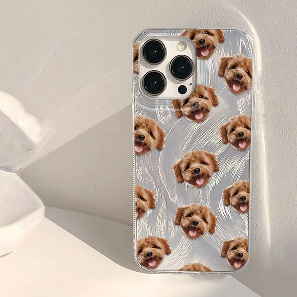 

Чехол для телефона с рисунком милой собаки для iPhone 16/15/14/13/12/11/ProMax/Pro/Plus, модный подарок другу, эстетический чехол для телефона