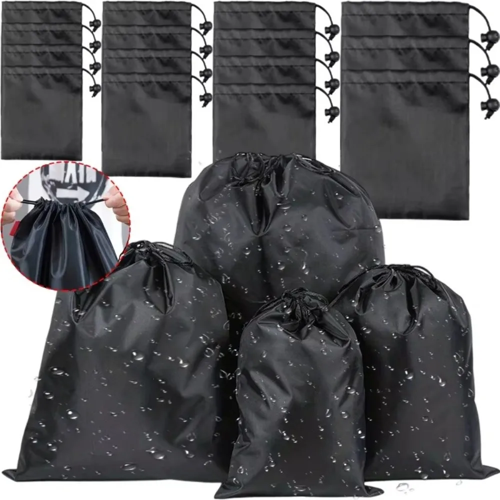 Drawst Closure Drawstring Storage Pouch Nylon Waterproof Multi-Functional Storage Bag Portable Dustproof Cosmetic Bags