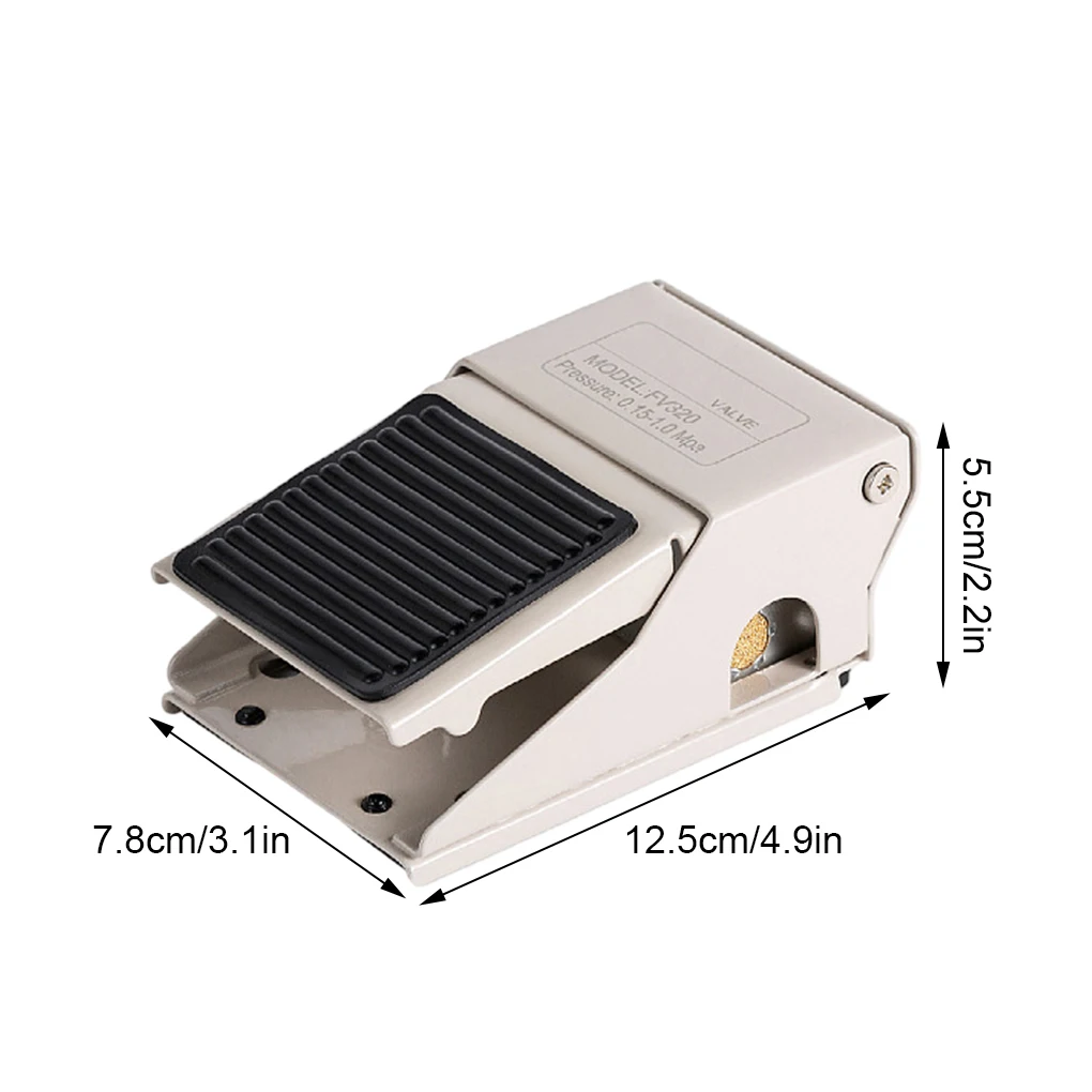 Metalen Lucht 1/4 \ Pt Luchtpedaalklep Luchtklep Pedaal Regelklep 3 Manier 2 Positie Pedaalklep