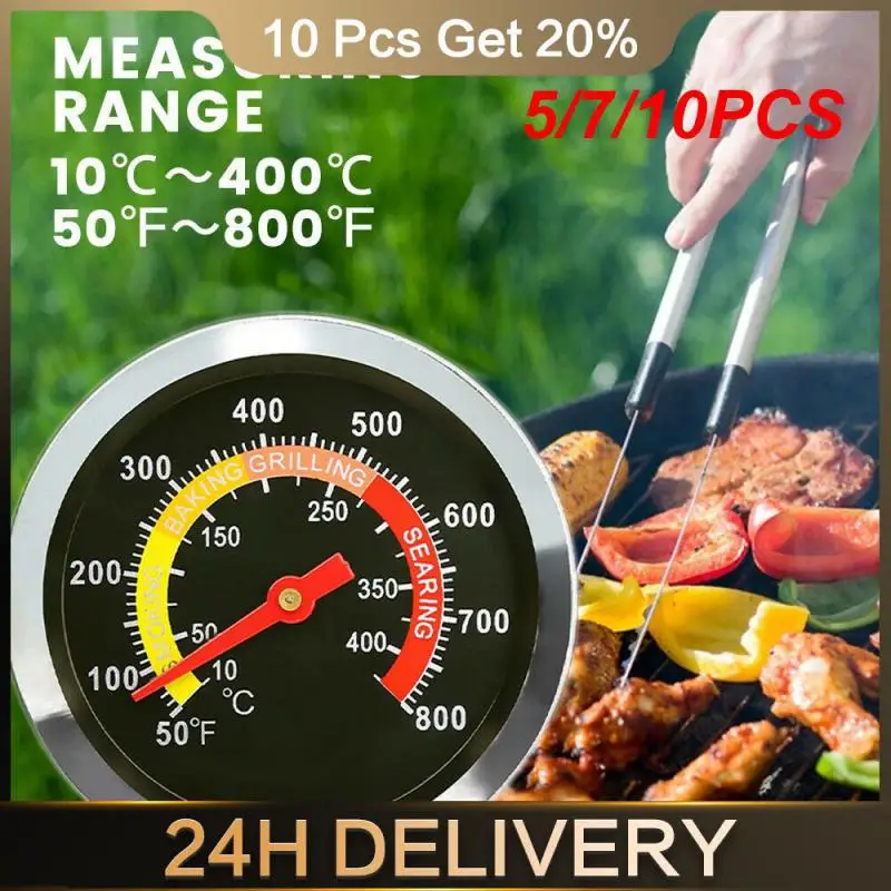 5/7/10PCS Instant Read Thermometer Wide Temperature Range Efficient Temperature Measurement Tools Oven Thermometer