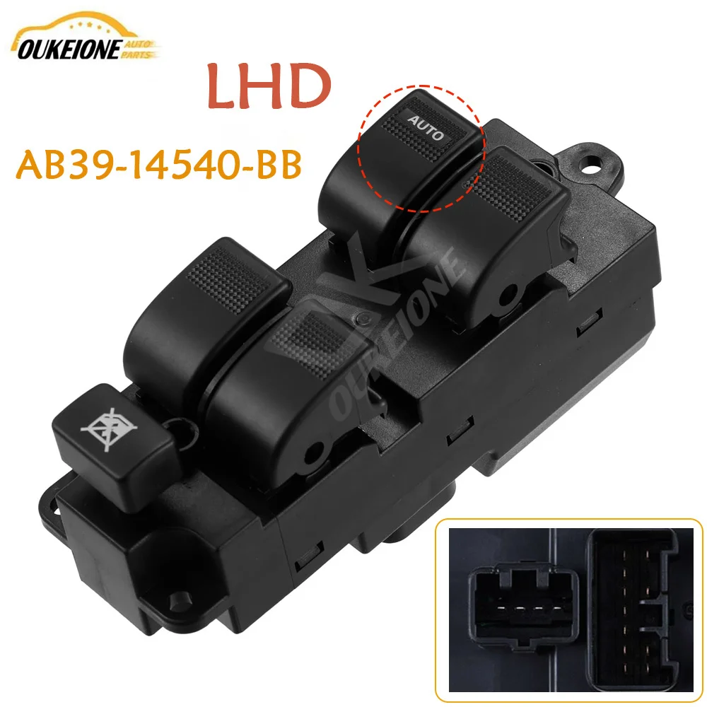 AB39-14540-BB Front Left Driver Side Electric Window Control Switch for Ford Ranger 2012-2015 Mazda BT50 2013-2016 AB3914540BB