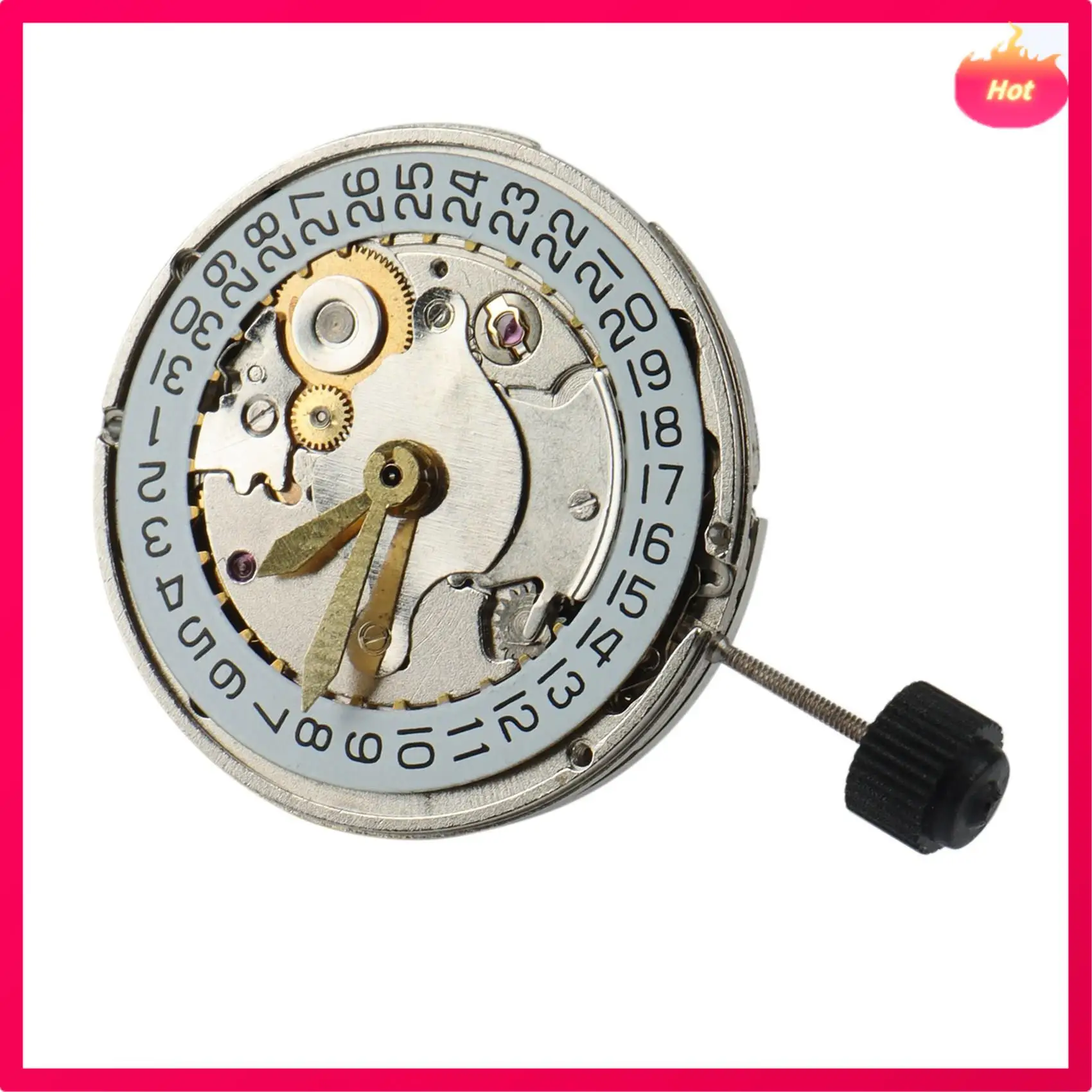 

2X Direct Replacement Shanghai 2824 Movement Date Automatic Mechanical Movement Mens Watch
