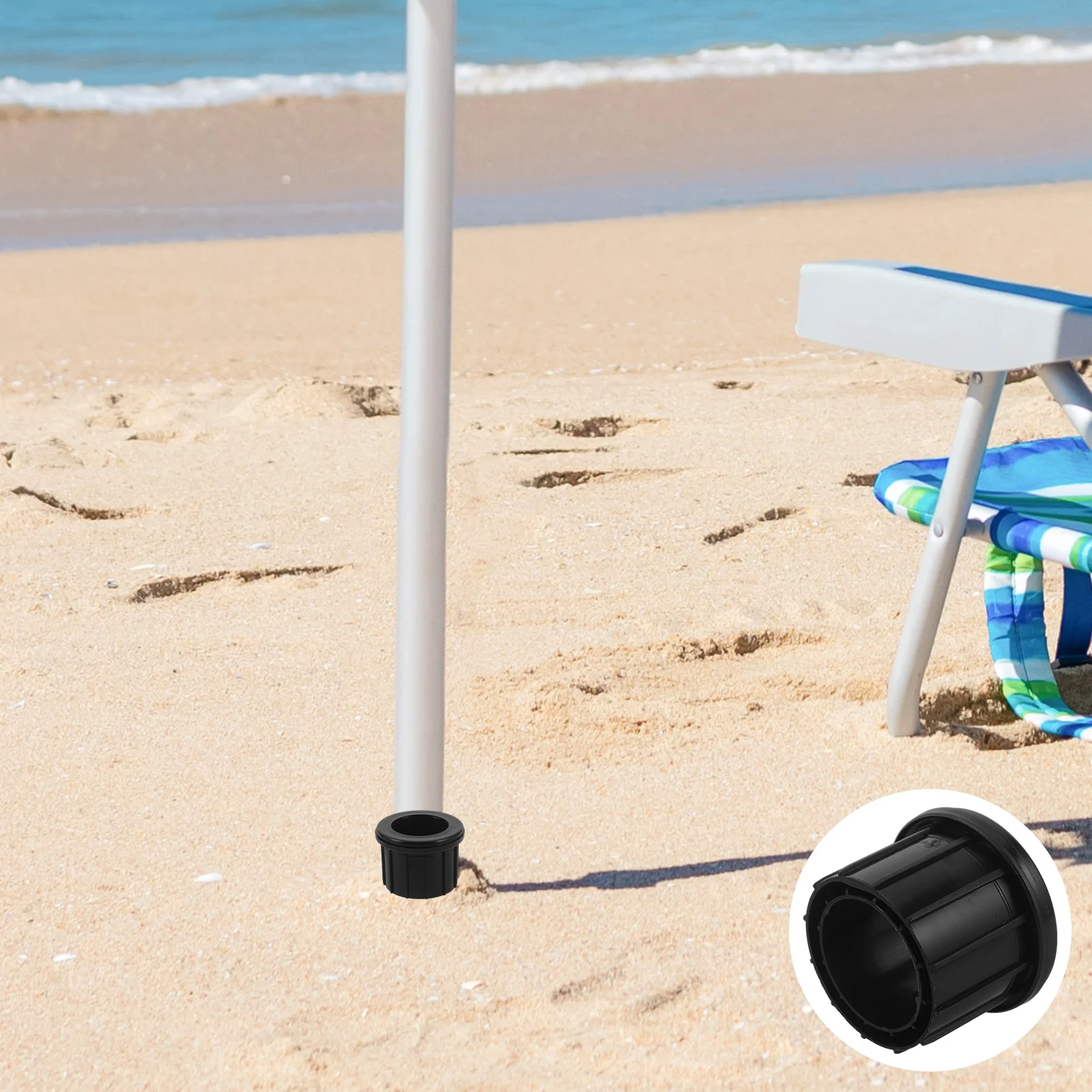 

4Pcs Patio Umbrella Base Stand Hole Cover 1.5 1.9 Inch Umbrella Tube Mount Stabilizer Sleeve Pool Garden Parasol Protector