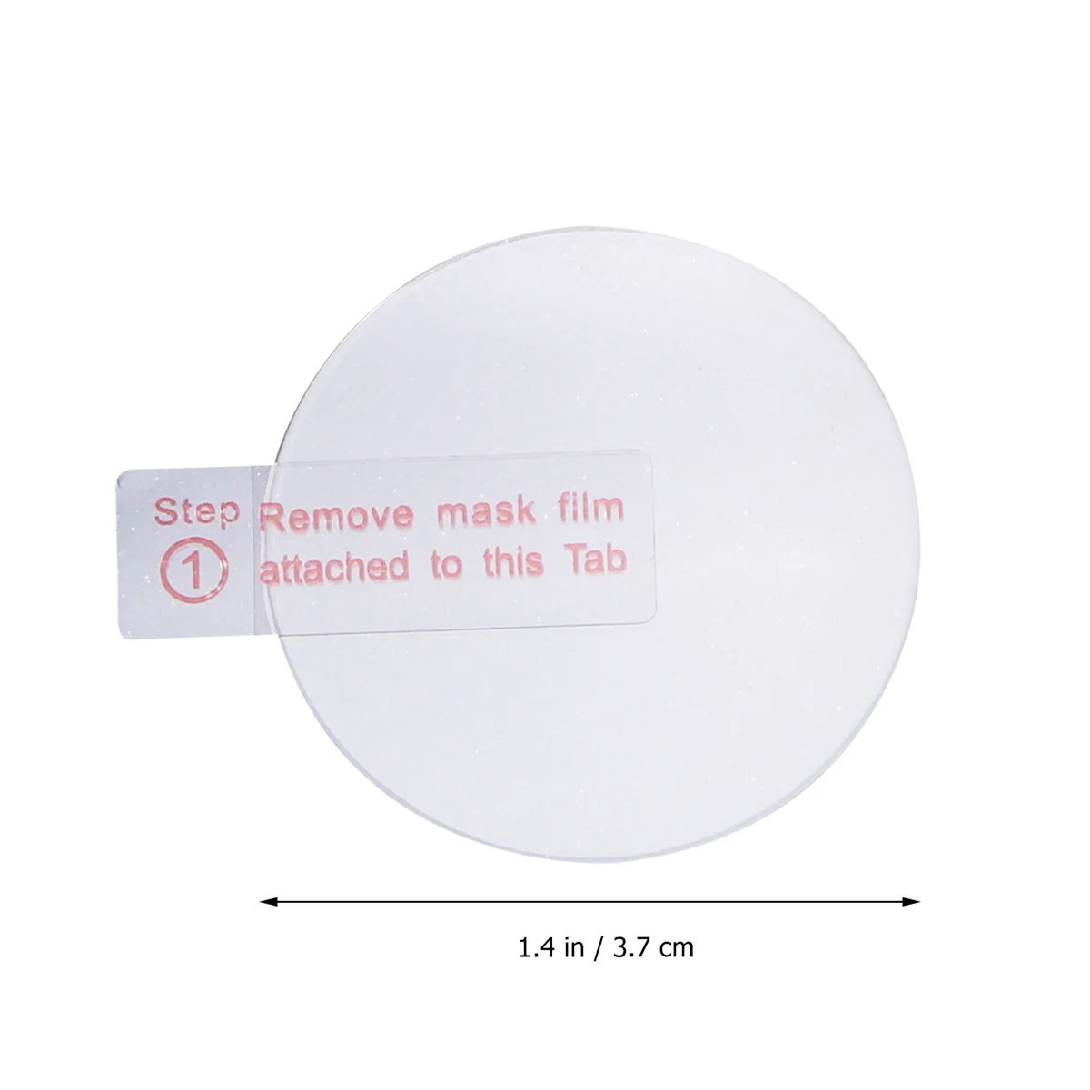 5 قطعة فيلم زجاجي للساعة شكل دائري 37 مللي متر واضح واقي للشاشة المقسى مقاومة للخدش الغبار برهان حامي للساعات المستديرة #3