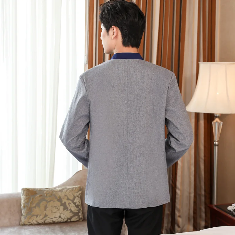 خدمة التنظيف بأكمام طويلة للخريف والشتاء، زي عمل منظف غرفة الضيوف في الفندق، زي عمال الممتلكات العمة