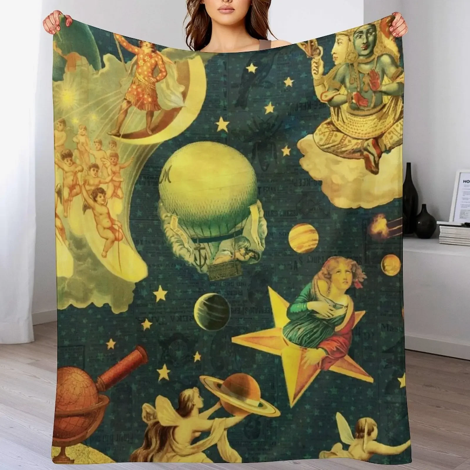 smashing mellon collie star 2021 Throw Blanket Cute Plaid Thin Multi-Purpose Giant Sofa Blankets