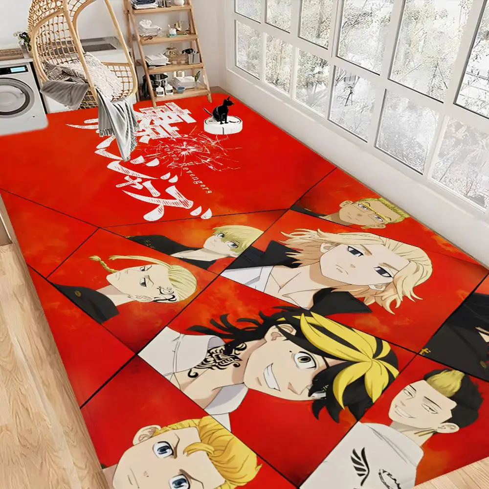 Tokyo R-Revengers Anime Floor Mat Retro Multiple Choice Living Room Kitchen Rug Non-Slip Modern Home Decor