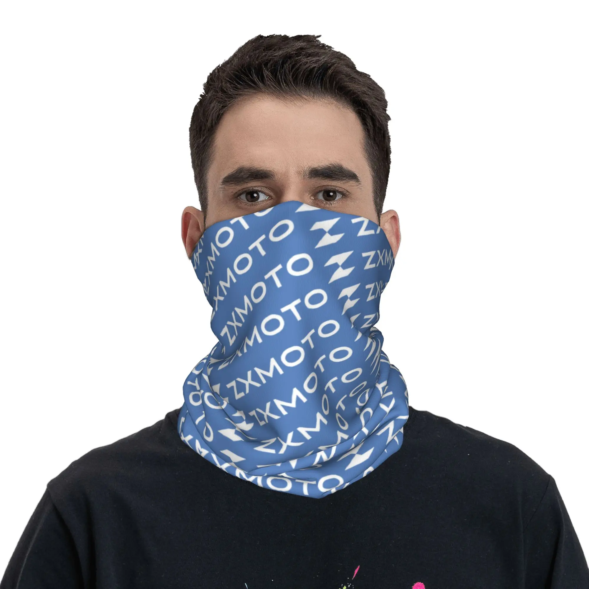 Custom Z-ZXS Motor Car Bandana Winter Neck Warmer Men Windproof Wrap Face Scarf for Ski Hot Gaiter Headband