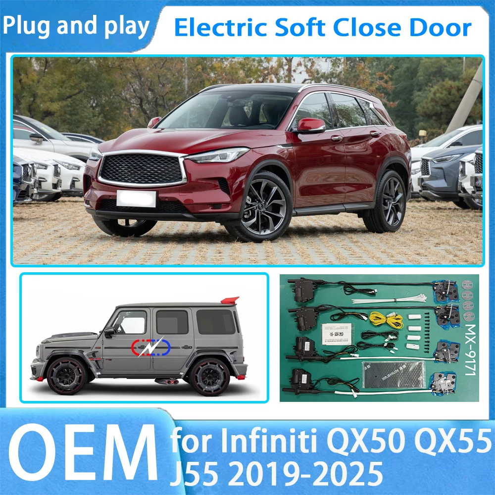 

for Infiniti QX50 QX55 J55 2019-2025 OEM Car Soft Close Door System Automatic Electric Auto Pull Power Latch Power Closing Quiet