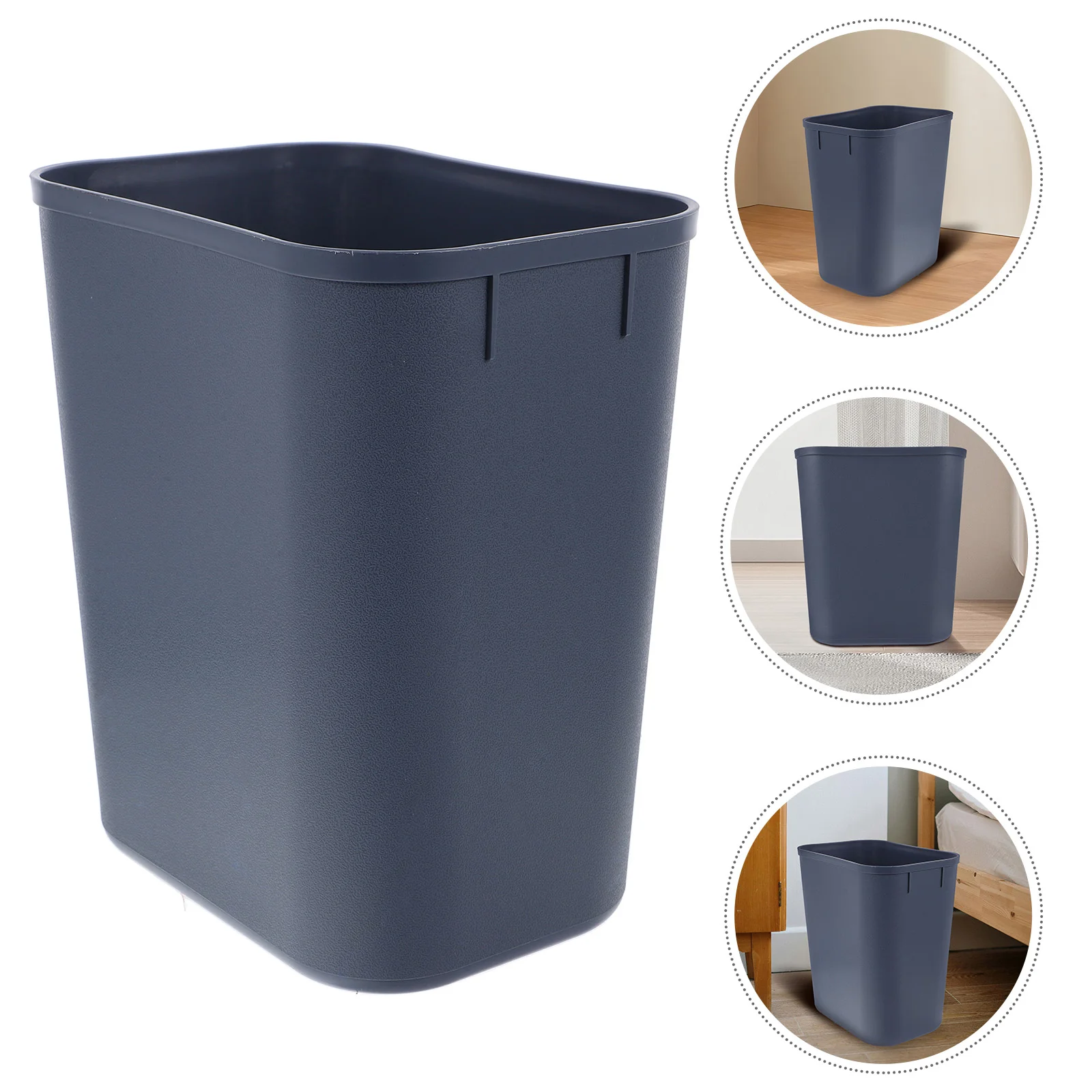 Car Garbage Basket under Sink Trash Can Wastebasket Large Office Slim Rubbish Bin