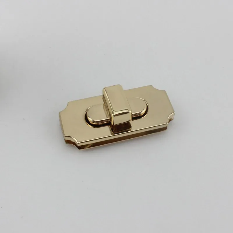 5-20sets turn square locks with screws fixed,alloy accessories for handbag lock Bag hardware accessories