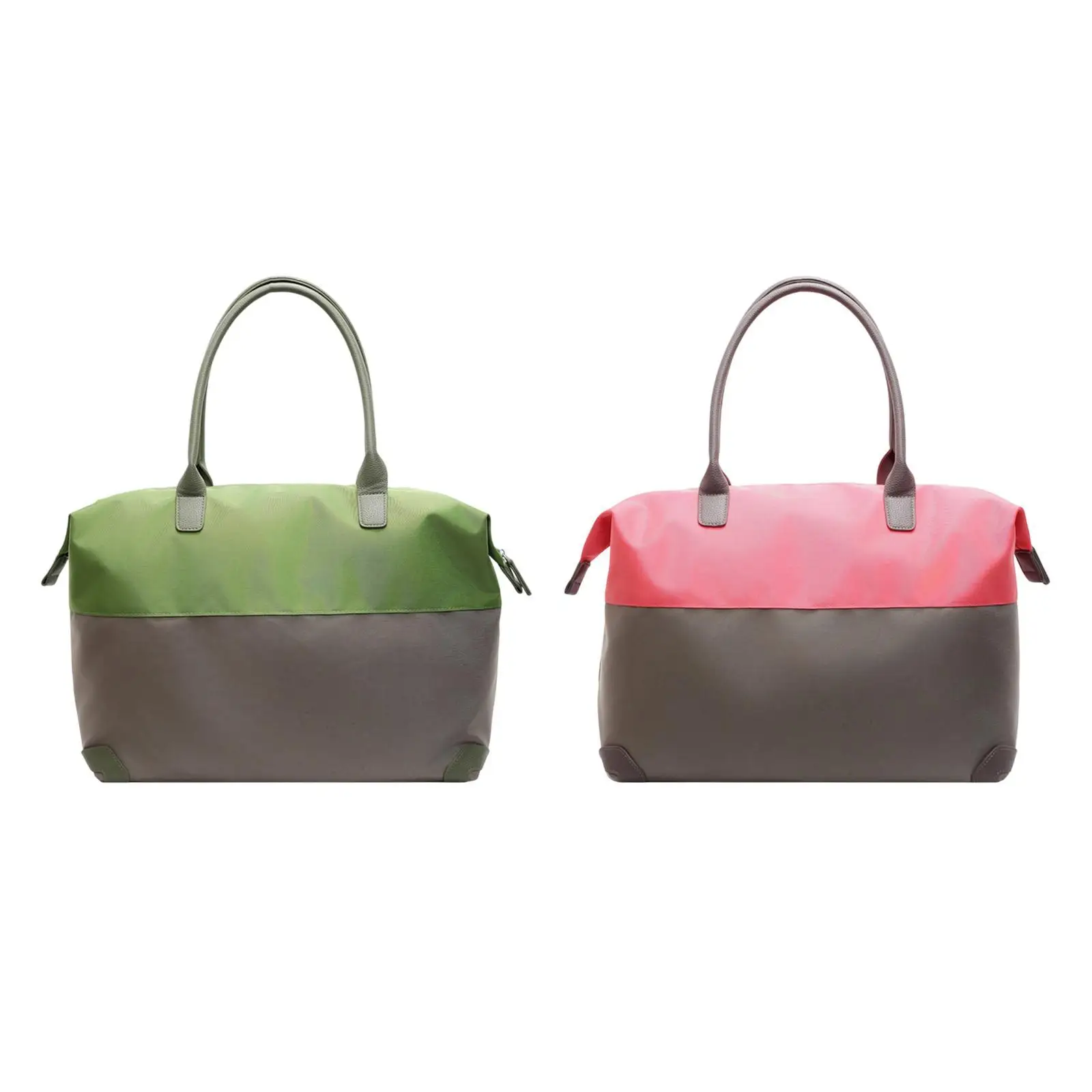 حقيبة سفر من القماش الخشن بمقبض علوي وحقيبة كتف ذات سعة كبيرة ومتعددة الأغراض